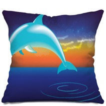 Dolphin Jumping Out Of Water Pillows 45239129