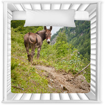 Donkey On Italian Alps Nursery Decor 94750800
