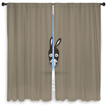 Donkey Symbol Window Curtains 99073864