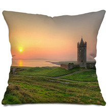 Doonagore Castle At Sunset - Ireland Pillows 31971180