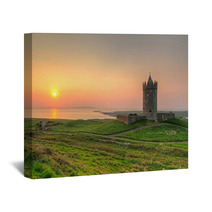 Doonagore Castle At Sunset - Ireland Wall Art 31971180