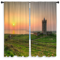 Doonagore Castle At Sunset - Ireland Window Curtains 31971180