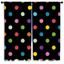 Dot pattern material 1 Window Curtains 72619843