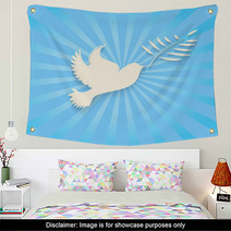 Dove With Olive Branch Wall Art 70750640