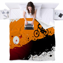 Downhill Abstract Background Blankets 68375032