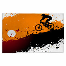 Downhill Abstract Background Rugs 68375032