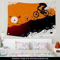 Downhill Abstract Background Wall Art 68375032