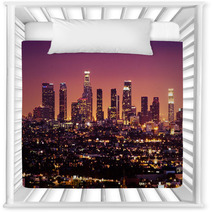 Downtown Los Angeles Skyline At Night, California Nursery Decor 3021370