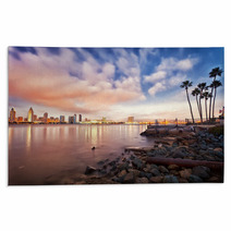 Downtown San Diego At Night Rugs 114409991