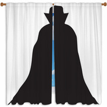Dracula Silhouette Window Curtains 140710588