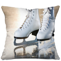 Dramatic Landscape Natural Shot Of Ice Skates Pillows 38904838