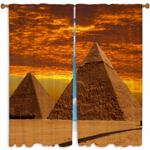 Dramatic Pyramids Window Curtains 461254