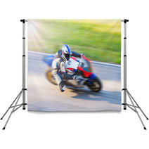 Dynamic Motorbike Racing Backdrops 123298829