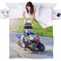 Dynamic Motorbike Racing Blankets 123298829