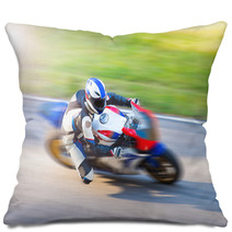 Dynamic Motorbike Racing Pillows 123298829