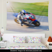 Dynamic Motorbike Racing Wall Art 123298829
