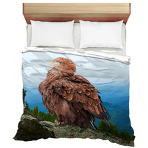Eagle Against Wildness Background Bedding 71575633