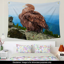 Eagle Against Wildness Background Wall Art 71575633
