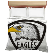 Eagle Bird Bald Eagle Head White America Usa Cartoon American Head Hunter 4 July Word Name Letters Peek Up Icon Bedding 167691832