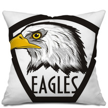 Eagle Bird Bald Eagle Head White America Usa Cartoon American Head Hunter 4 July Word Name Letters Peek Up Icon Pillows 167691832