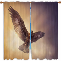 Eagle Flying Window Curtains 55292993