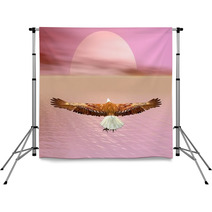Eagle Going To The Sun - 3D Render Backdrops 50983355