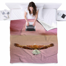 Eagle Going To The Sun - 3D Render Blankets 50983355