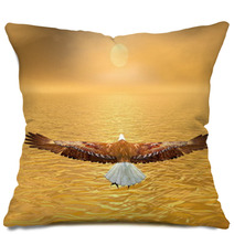Eagle Going To The Sun - 3D Render Pillows 51452480