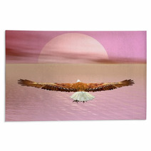 Eagle Going To The Sun - 3D Render Rugs 50983355