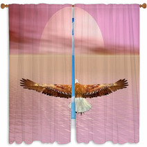 Eagle Going To The Sun - 3D Render Window Curtains 50983355