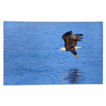 Eagle Grabbing A Fish From The Ocean, Alaska Rugs 61954658