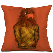 Eagle Hand Drawn Pillows 93457252