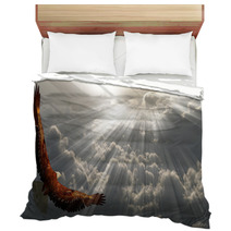 Eagle In Flight Above The Clouds Bedding 46732133