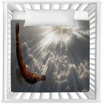 Eagle In Flight Above The Clouds Nursery Decor 46732133