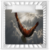 Eagle In Flight Above The Clouds Nursery Decor 65332352