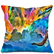 Eagle In Heavens Painting Pillows 103961685