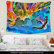 Eagle In Heavens Painting Wall Art 103961685