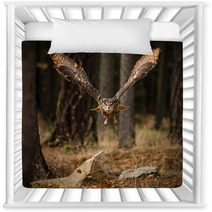 Eagle Owl Swoops In Low Hunting Nursery Decor 123999801