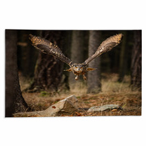 Eagle Owl Swoops In Low Hunting Rugs 123999801