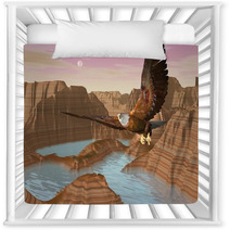 Eagle Upon Canyons - 3D Render Nursery Decor 54544583