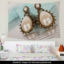 Earrings With Pearls Wall Art 56882359