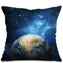 Earth And Galaxy Pillows 51146793