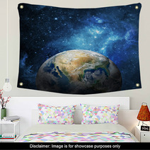 Earth And Galaxy Wall Art 51146793