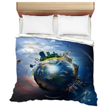 Earth With The Different Elements Bedding 33442661