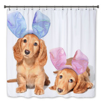 Easter Bunny Puppies Bath Decor 38881325