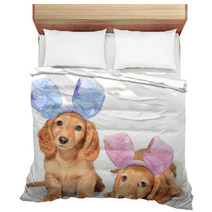 Easter Bunny Puppies Bedding 38881325