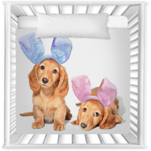 Easter Bunny Puppies Nursery Decor 38881325