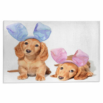 Easter Bunny Puppies Rugs 38881325