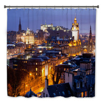 Edinburgh Skylines Building And Castle Scotland Bath Decor 40780858