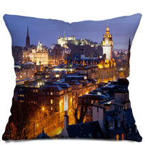 Edinburgh Skylines Building And Castle Scotland Pillows 40780858